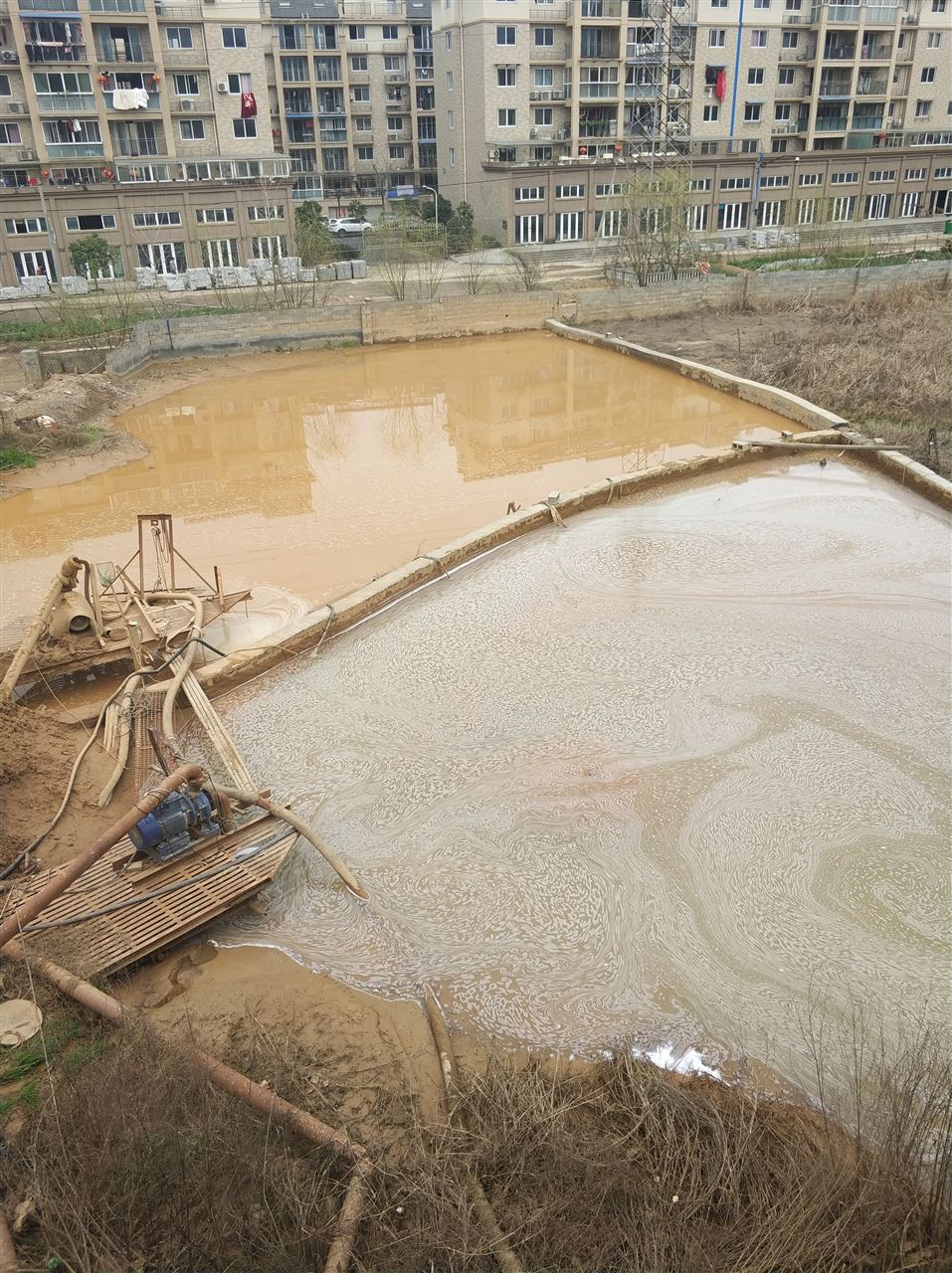 黑山沉淀池淤泥清理-厂区废水池淤泥清淤